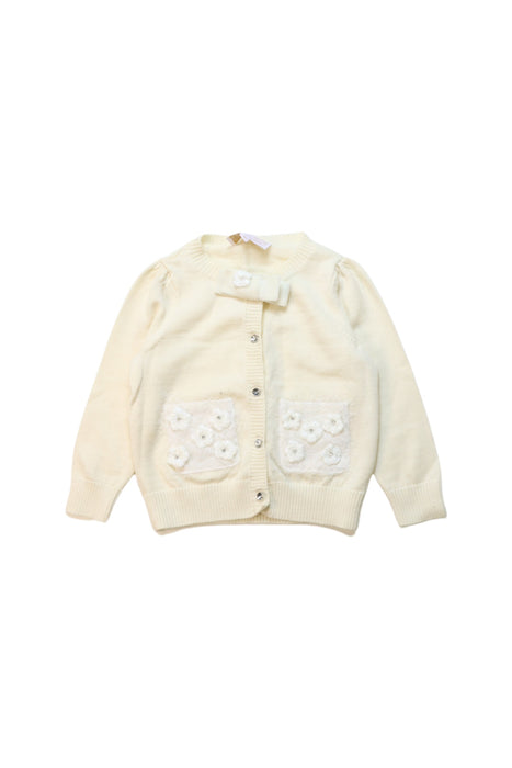 A Ivory Cardigans from Nicholas & Bears in size 12-18M for girl. (Front View)