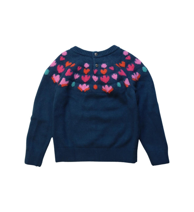 A Multicolour Knit Sweaters from Jacadi in size 4T for girl. (Back View)