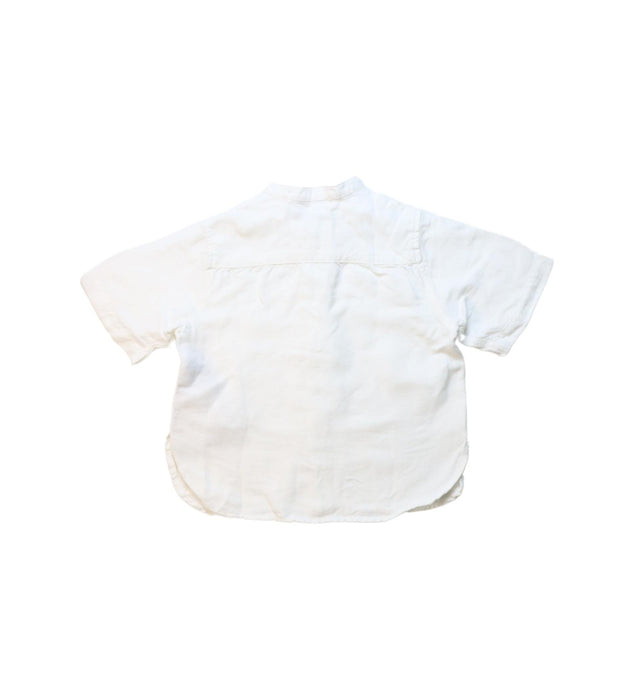 A White Short Sleeve Shirts from Armani in size 4T for boy. (Back View)