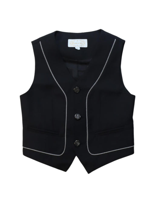 A Black Suit Vests from Nicholas & Bears in size 2T for boy. (Front View)