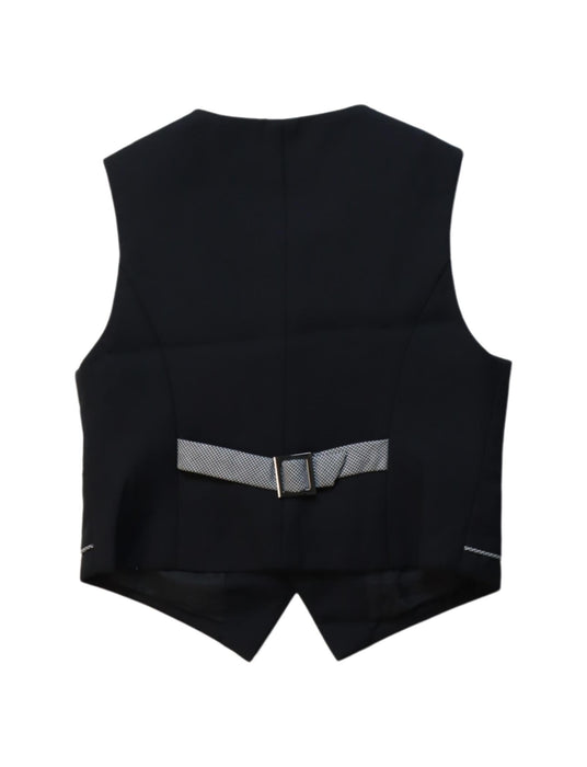 A Black Suit Vests from Nicholas & Bears in size 2T for boy. (Back View)
