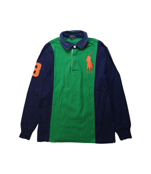 A Multicolour Long Sleeve Polos from Polo Ralph Lauren in size 10Y for boy. (Front View)
