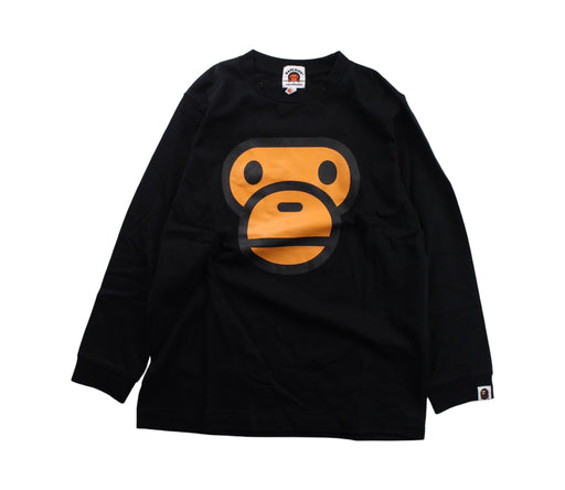 A Black Crewneck Sweatshirts from BAPE KIDS in size 10Y for boy. (Front View)