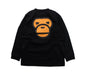 A Black Crewneck Sweatshirts from BAPE KIDS in size 10Y for boy. (Back View)