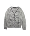 A Grey Cardigans from Comme Ca Ism in size 7Y for boy. (Front View)