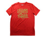 A Red Short Sleeve T Shirts from Under Armour in size 14Y for boy. (Front View)