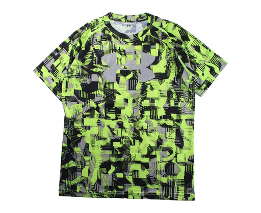 A Green Short Sleeve T Shirts from Under Armour in size 14Y for boy. (Front View)