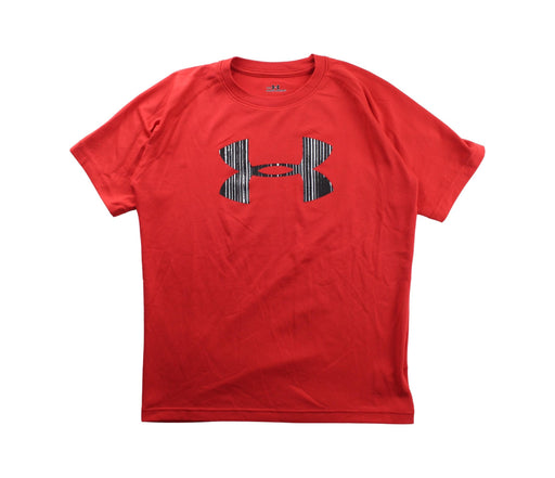 A Red Short Sleeve T Shirts from Under Armour in size 10Y for boy. (Front View)