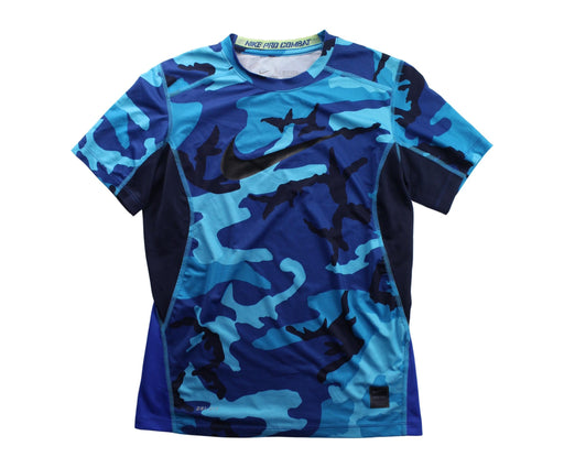 A Blue Short Sleeve T Shirts from Nike in size 10Y for boy. (Front View)