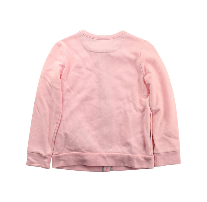A Pink Zippered Sweatshirts from ESPRIT in size 6T for girl. (Back View)