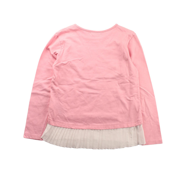 A Pink Long Sleeve T Shirts from DKNY in size 6T for girl. (Back View)