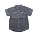 A Grey Short Sleeve Shirts from izzue in size 4T for boy. (Front View)