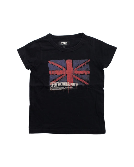 A Black Short Sleeve T Shirts from izzue in size 4T for boy. (Front View)