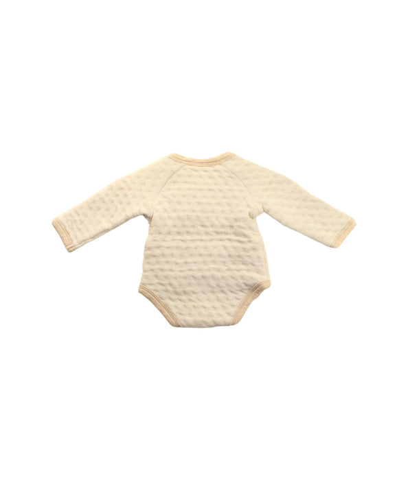 A White Long Sleeve Bodysuits from Natures Purest in size 0-3M for girl. (Back View)