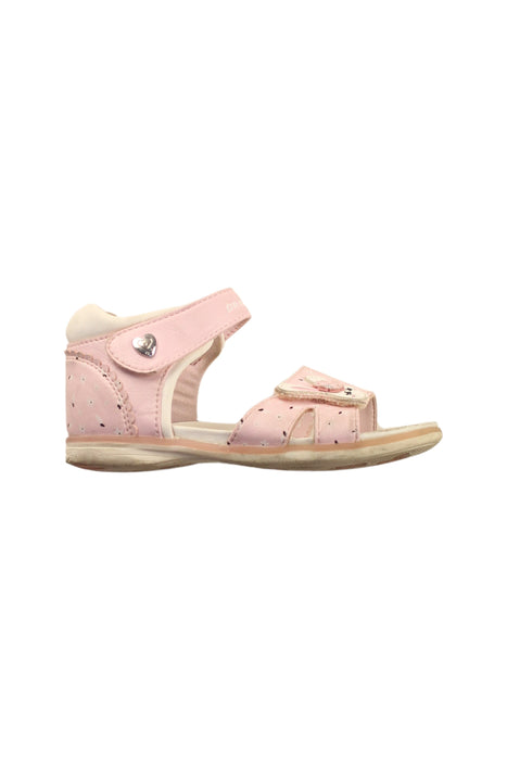 A Pink Sandals from Dr. Kong in size 4T for girl. (Front View)