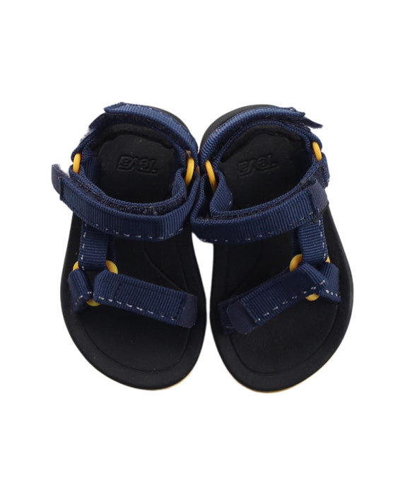A Blue Sandals from Teva in size 12-18M for boy. (Back View)