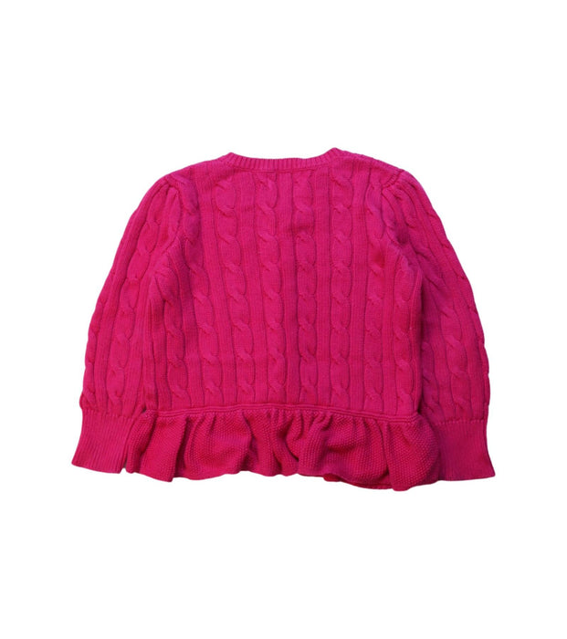 A Pink Cardigans from Polo Ralph Lauren in size 3T for girl. (Back View)
