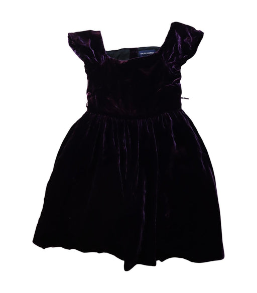 A Purple Short Sleeve Dresses from Ralph Lauren in size 3T for girl. (Front View)