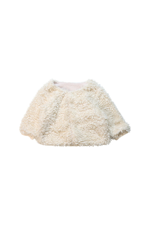 A Ivory Lightweight Jackets from Petit Main in size 12-18M for girl. (Front View)
