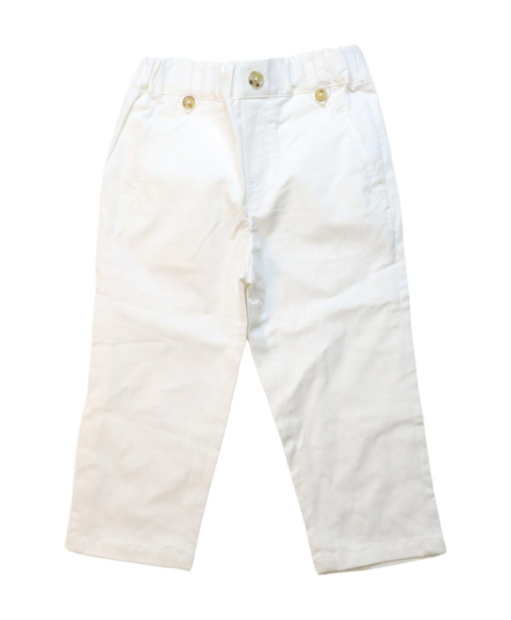 A White Casual Pants from Gannino d'Angelo in size 3T for boy. (Front View)
