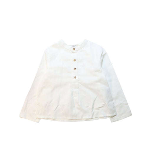 A White Long Sleeve Shirts from Fina Ejerique in size 3T for boy. (Front View)