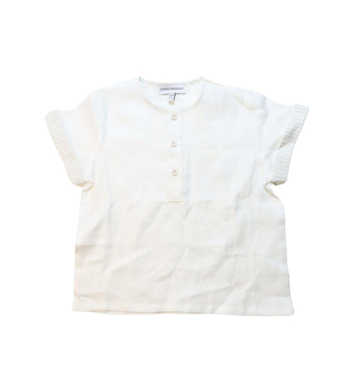 A White Shorts Sets from Armani in size 3T for boy. (Front View)