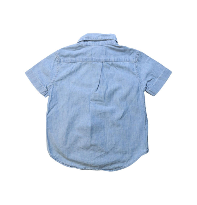 A Blue Short Sleeve Shirts from Ralph Lauren in size 2T for boy. (Back View)