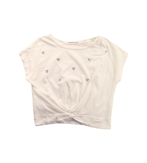 A White Short Sleeve Tops from Country Road in size 3T for girl. (Front View)
