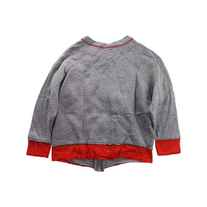 A Grey Zippered Sweatshirts from Marni in size 4T for girl. (Back View)