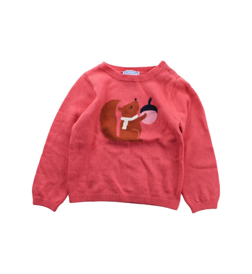 A Pink Knit Sweaters from Jacadi in size 3T for girl. (Front View)