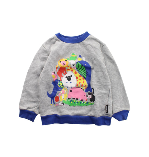 A Grey Crewneck Sweatshirts from Marimekko in size 3T for boy. (Front View)