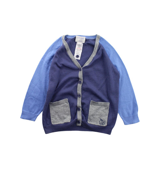 A Blue Cardigans from Bonnie Baby in size 4T for boy. (Front View)