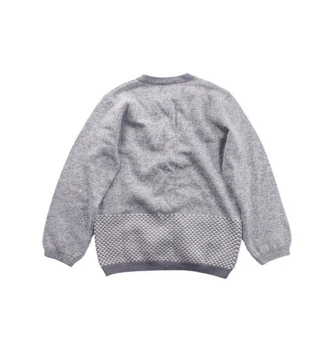 A Grey Cardigans from Bonnie Baby in size 4T for boy. (Back View)