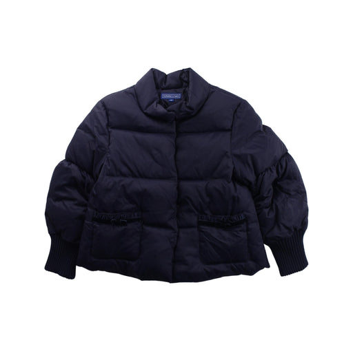A Purple Puffer/Quilted Jackets from Nicholas & Bears in size 4T for boy. (Front View)