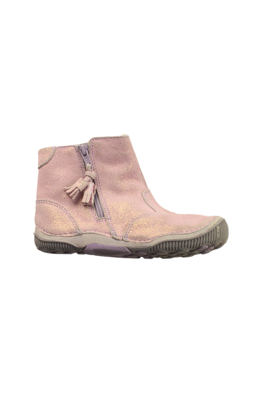A Pink Casual Boots from Stride Rite in size 4T for girl. (Front View)