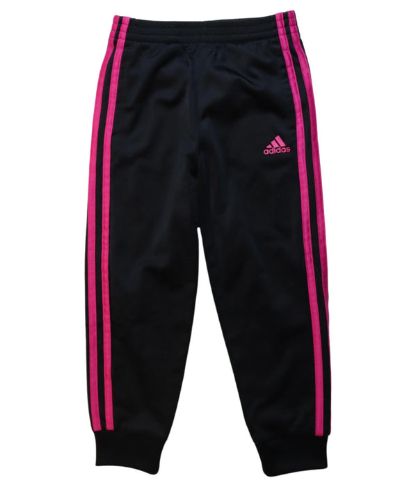 A Pink Sweatpants from Adidas in size 5T for girl. (Front View)