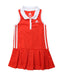 A Red Sleeveless Dresses from Adidas in size 3T for girl. (Front View)