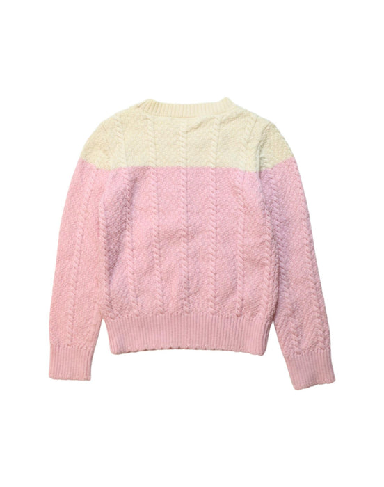 A Pink Knit Sweaters from Nicholas & Bears in size 4T for girl. (Back View)
