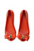 A Red Flats from Melissa in size 7Y for girl. (Back View)