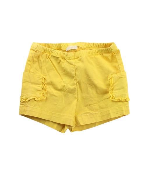 A Yellow Shorts from Il Gufo in size 12-18M for girl. (Front View)