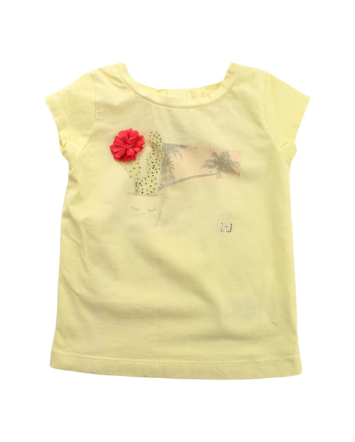 A Yellow Short Sleeve T Shirts from Liu Jo in size 12-18M for girl. (Front View)