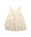 A White Short Sleeve Dresses from The Little White Company in size 6-12M for girl. (Front View)