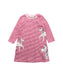 A Pink Long Sleeve Dresses from Joules in size 6-12M for girl. (Front View)