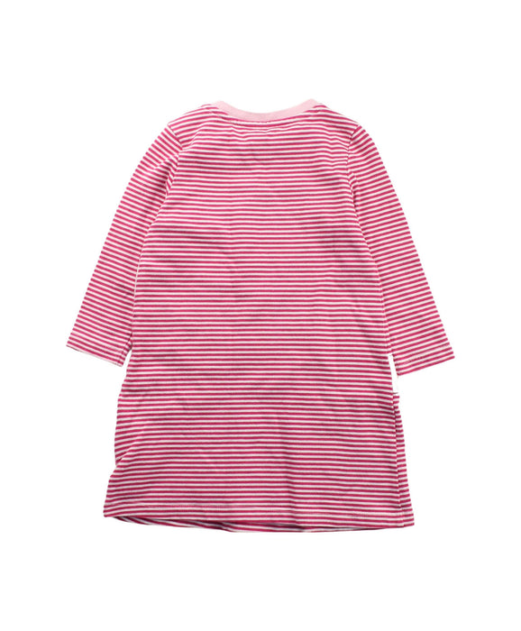 A Pink Long Sleeve Dresses from Joules in size 6-12M for girl. (Back View)