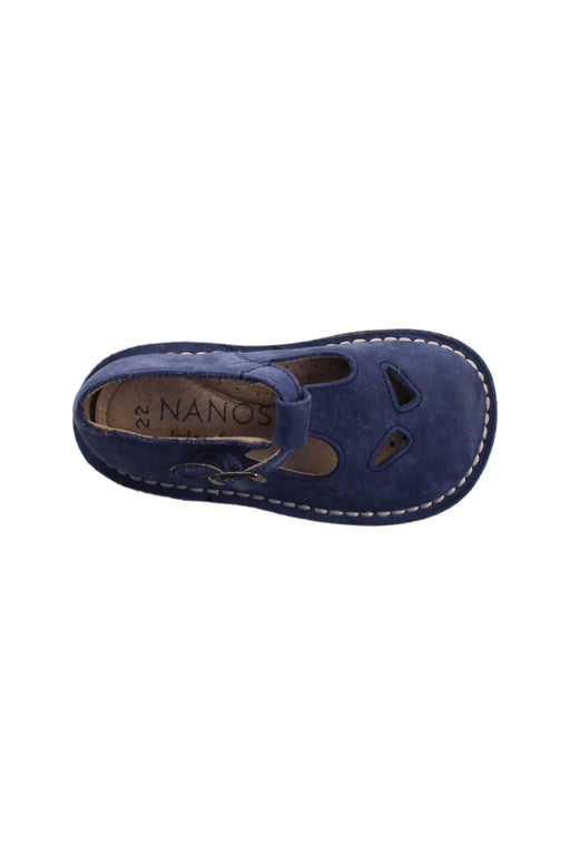 A Blue Flats from Nanos in size 2T for boy. (Front View)