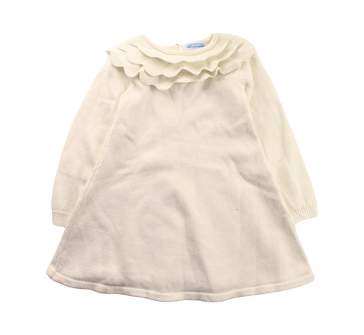 A White Sweater Dresses from Jacadi in size 4T for girl. (Front View)