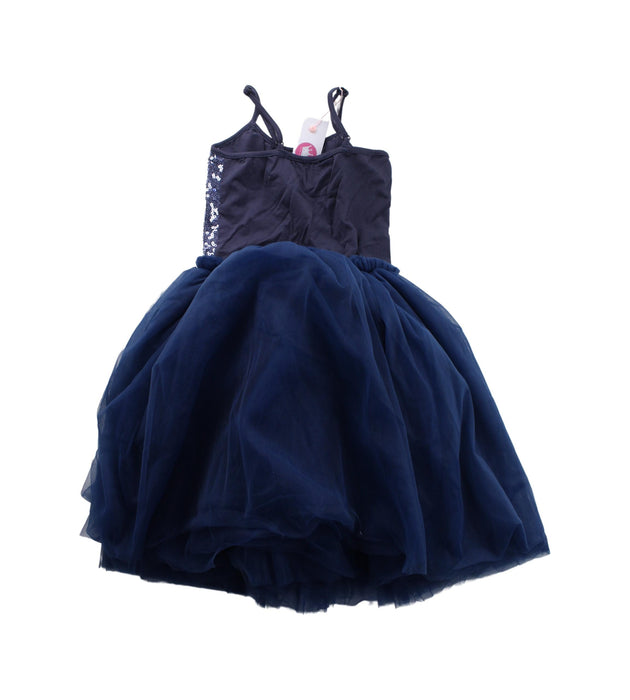 A Blue Sleeveless Dresses from My Little Princess by Trami in size 5T for girl. (Back View)