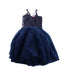 A Blue Sleeveless Dresses from My Little Princess by Trami in size 5T for girl. (Back View)