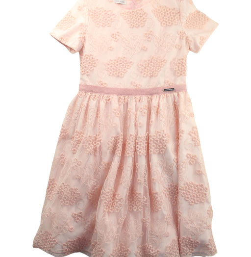 A Pink Short Sleeve Dresses from I Pinco Pallino in size 10Y for girl. (Front View)