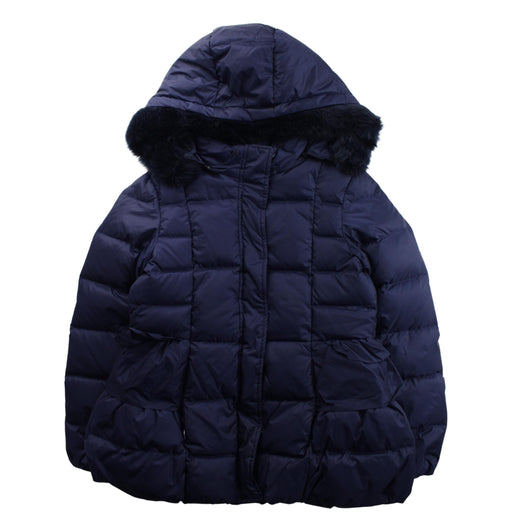 A Purple Puffer/Quilted Jackets from Nicholas & Bears in size 10Y for girl. (Front View)